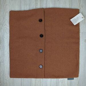 Brand New Lovesac Pillow Cover Sham With Buttons Brown Espresso